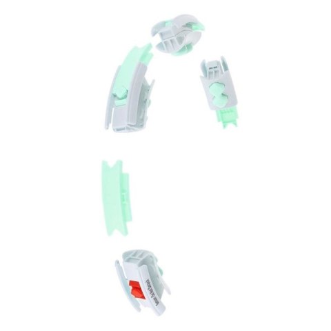 Hula hop HMS HHW06 z wypustkami, obciążnikiem i licznikiem zielony