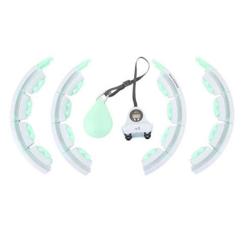 Hula hop HMS HHW06 z wypustkami, obciążnikiem i licznikiem zielony