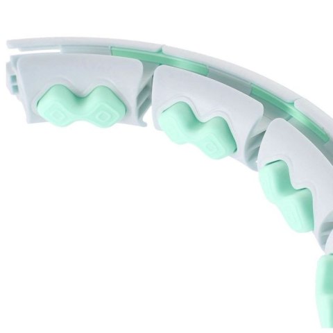 Hula hop HMS HHW06 z wypustkami, obciążnikiem i licznikiem zielony