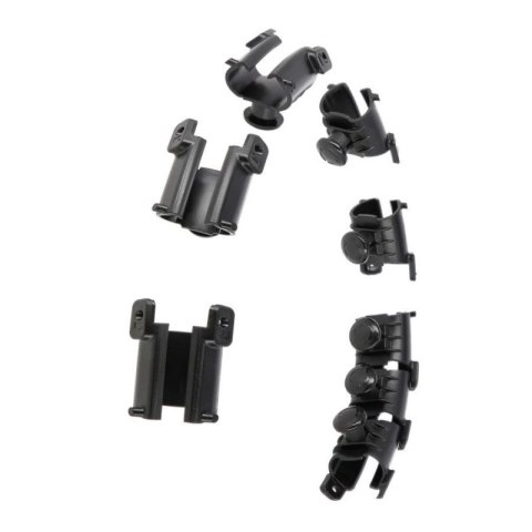 Hula hop plus size HMS HHW12 z wypustkami i obciążnikiem czarny