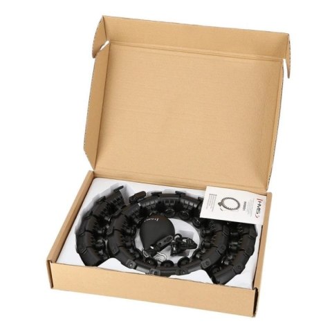 Hula hop plus size HMS HHW12 z wypustkami i obciążnikiem czarny