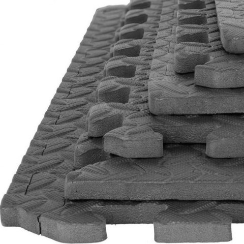 Mata puzzle pod sprzęt sportowy jasno-szary 9 elementów HMS MP12