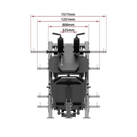 Suwnica na nogi HMS LP3175 Semi Commercial (17-51-006) Szary, Czarny
