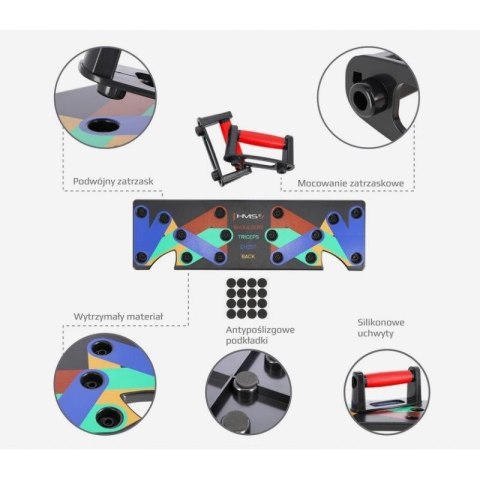 Wielofunkcyjna deska do pompek HMS PU10 czerwona