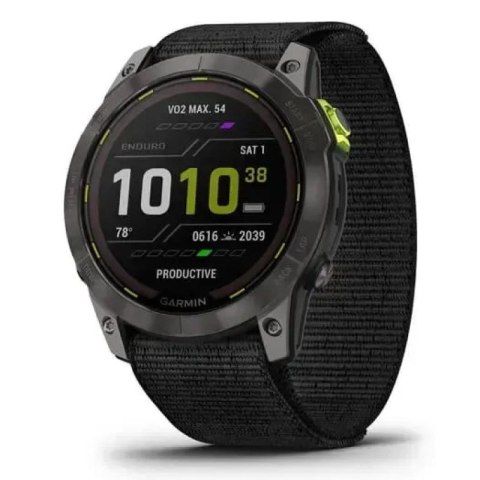 Zegarek sportowy Garmin Enduro 2 Solar Black Carbon Gray DLC Ti Ultrafit Band 010-02754-01