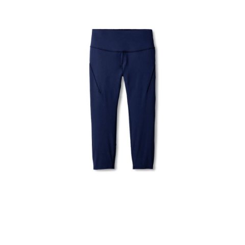 Damskie spodnie do biegania Spark Capri granatowe