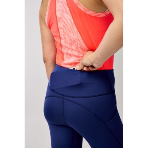 Damskie spodnie do biegania Spark Capri granatowe