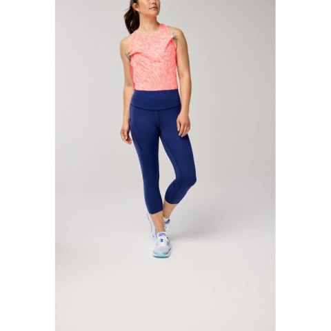 Damskie spodnie do biegania Spark Capri granatowe