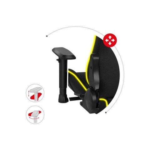 Fotel gamingowy Huzaro Force 6.3 RGB Mesh