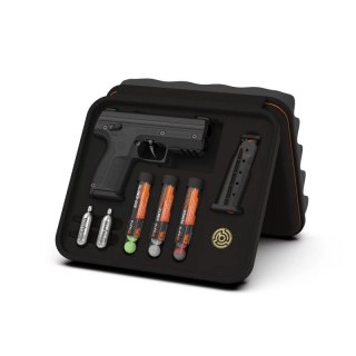Pistolet na kule gumowe i pieprzowe BYRNA SD BLACK k.68 CO2 8g zestaw