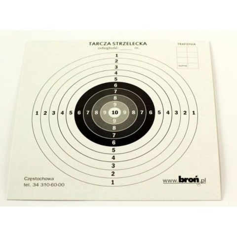 Tarcze papierowe 17x17 cm 100 szt.