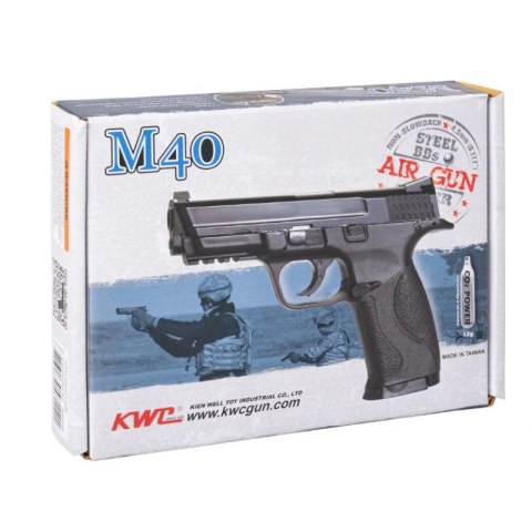 Wiatrówka pistolet RANGER M40 KWC kal. 4,5 BBs 19 strz. METAL SLIDE CO2 (AAKCMD481AZB)