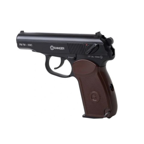 Wiatrówka pistolet RANGER PM FM KWC kal. 4,5 BBs 18 strz. FULL METAL CO2 (AAKCMD441AZB)