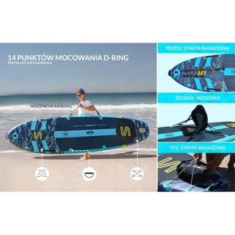 Deska SUP SKATINGER Asiaticus 350x89x15 cm Yoga