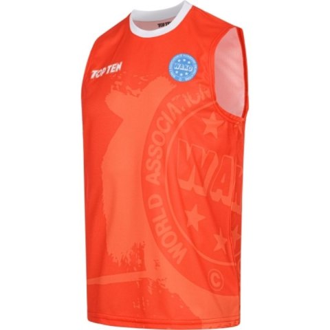 Koszulka bez rękawów do kick lightu TOP TEN (WAKO APPROVED)