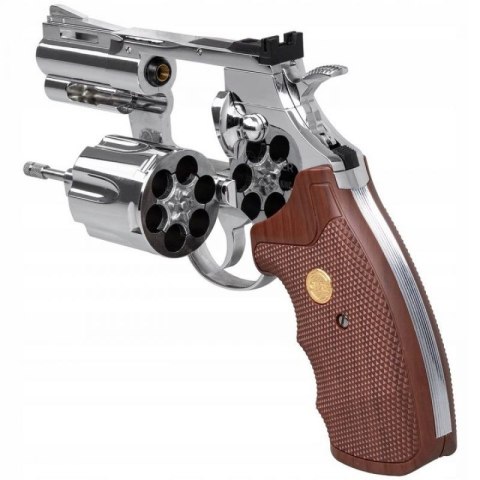 Rewolwer wiatrówka RANGER Python 357 Magnum 2,5" chrom KWC kal. 4,5 BBs 6-strz. FULL METAL CO2 (AAKCMD661BZB)