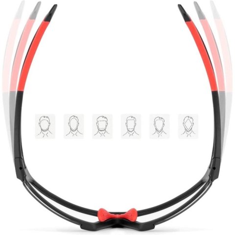Okulary rowerowe Rockbros SP216BK fotochromowe UV400 - czarno-czerwone