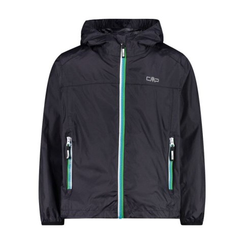 Kurtka turystyczna dziecięca CMP Kid Jacket Rain Fix przeciwdeszczowa czarna (3X57624-U423)