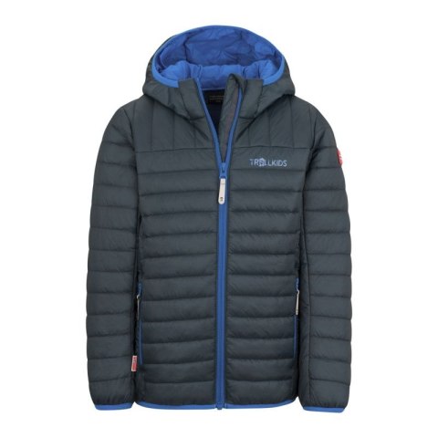 Kurtka ultralekka przejściowa dziecięca dla chłopca/dziewczynki Trollkids Kids Eikefjord Jacket dark navy/cobalt blue (463-110)