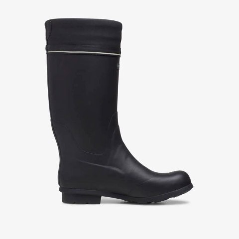 Wyprzedaż - Wysokie wodoodporne kozaki Viking Kunto Black Rubber Boot (1-49740-2)