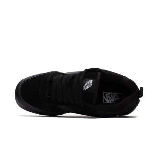 Buty męskie Vans Knu Skool Black tenisówki sportowe zamszowe Off The Wall czarne (VN0009QCBKA)