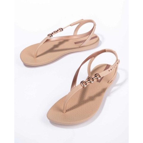 Ipanema Sandal Rio sandały japonki damskie modne wygodne beżowe