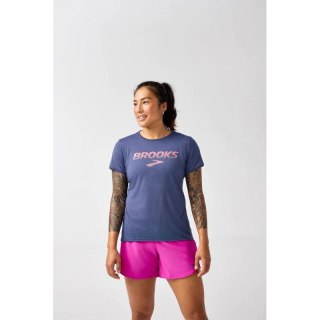 Koszulka do biegania damska Distance Short Sleeve 3.0 niebieska