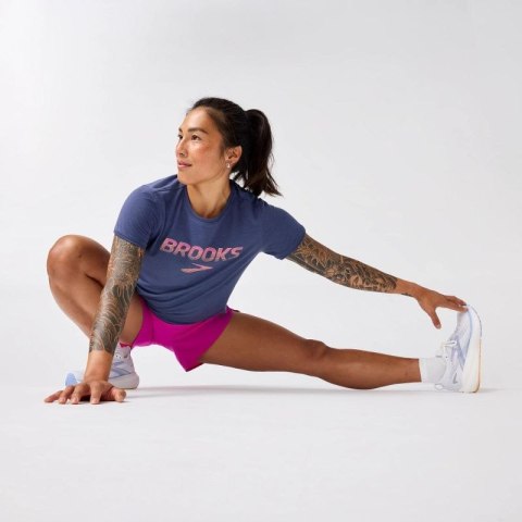 Koszulka do biegania damska Distance Short Sleeve 3.0 niebieska