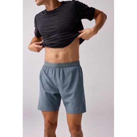 Spodenki do biegania męskie Journey 7″ 2-in-1 Short szare