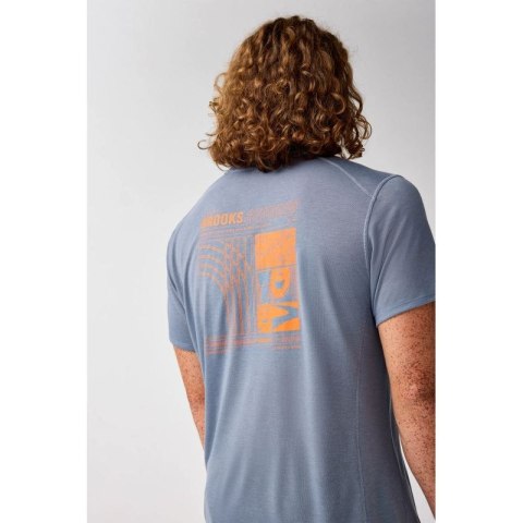 Koszulka do biegania męska Distance Short Sleeve 3.0 szara