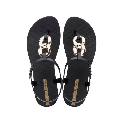 Ipanema Sandal Class andały japonki damskie modne czarne ze złotym