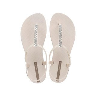 Ipanema Sandal Class sandały japonki damskie beżowe z cyrkoniami