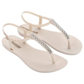 Ipanema Sandal Class sandały japonki damskie beżowe z cyrkoniami