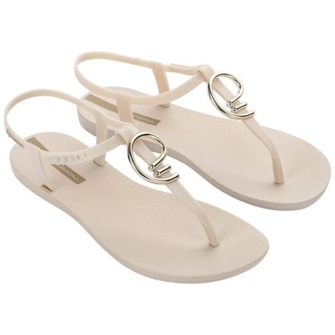 Ipanema Sandal Class sandały japonki damskie beżowe ze złotym