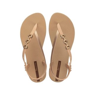 Ipanema Sandal Class sandały japonki damskie beżowe ze złotym