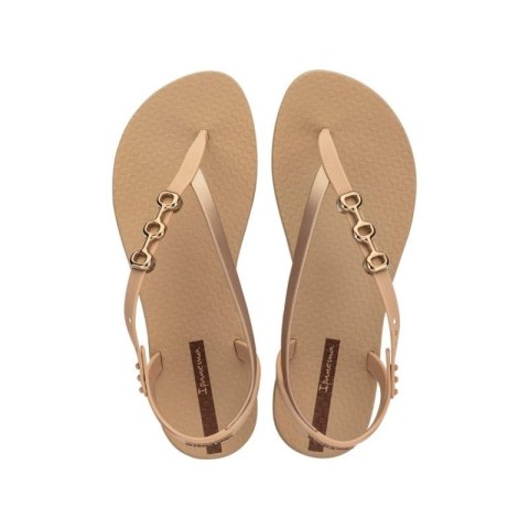 Ipanema Sandal Class sandały japonki damskie beżowe ze złotym