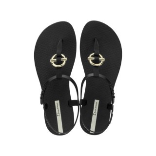 Ipanema Sandal Class sandały japonki damskie modne czarne ze złotym
