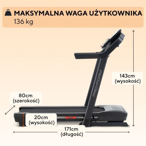 PROFORM BIEŻNIA ELEKTRYCZNA CARBON TL