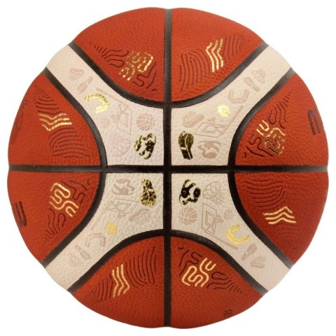 Piłka do koszykówki Molten Eurobasket 2025 Oficjalna piłka meczowa B7G5000-E5Z