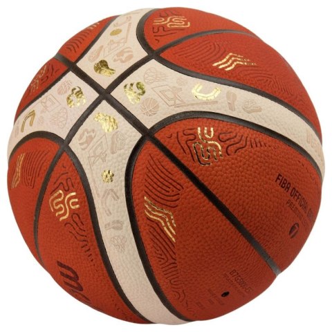 Piłka do koszykówki Molten Eurobasket 2025 Oficjalna piłka meczowa B7G5000-E5Z