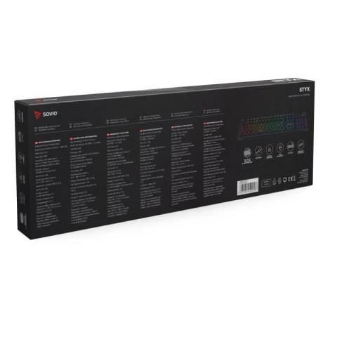 SAVIO KLAWIATURA MECHANICZNA STYX OUTEMU BLUE, HOT SWAP, RGB