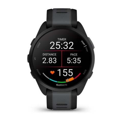 Zegarek Garmin Forerunner 165 Music, Black/Slate Grey