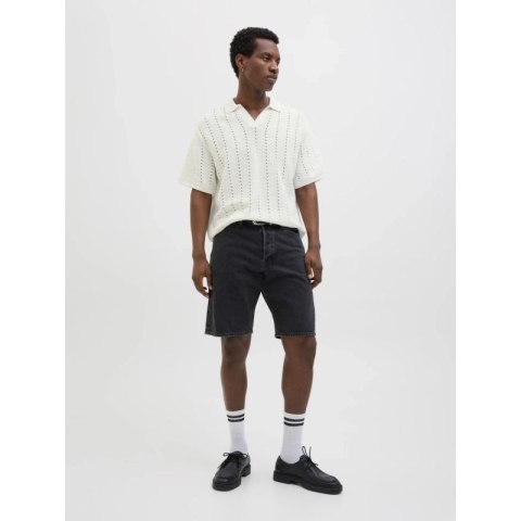 Jack&Jones koszulka męska JORPAROS KNIT ESTER SS CROCHET POLO 12272562 SEA SALT