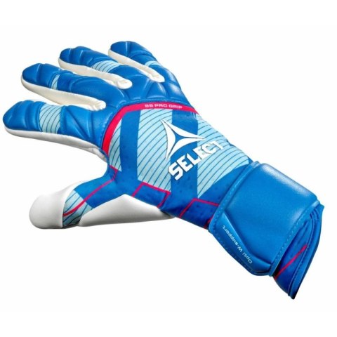 Rękawice piłkarskie dla bramkarza SELECT 88 Pro Grip niebiesko/białe