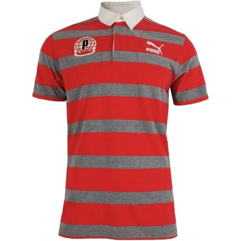 Koszulka męska Puma Polo czerwono-szara 558241 09