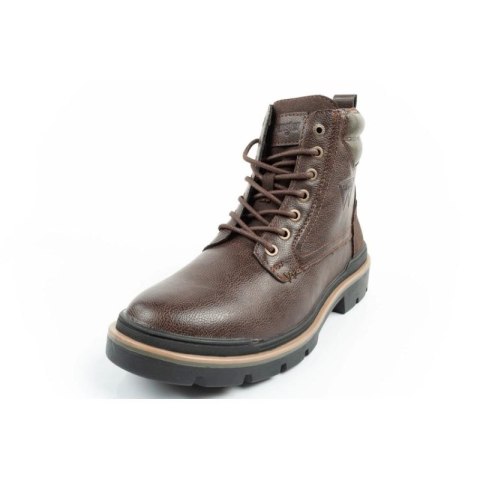 Wrangler Nevada buty męskie sztyblety trzewiki eleganckie modne ciemny brąz
