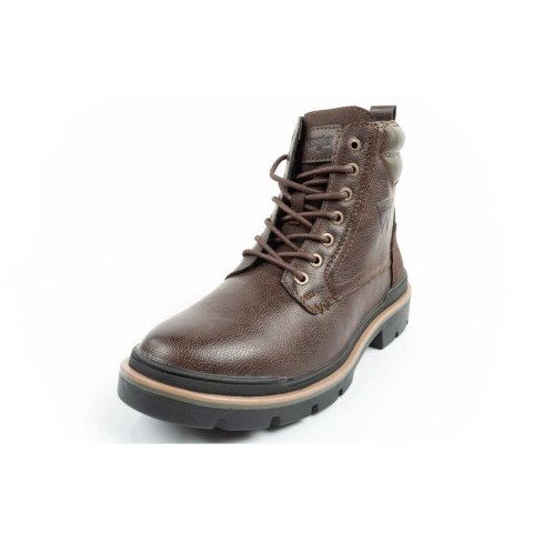 Wrangler Nevada buty męskie sztyblety trzewiki eleganckie modne ciemny brąz
