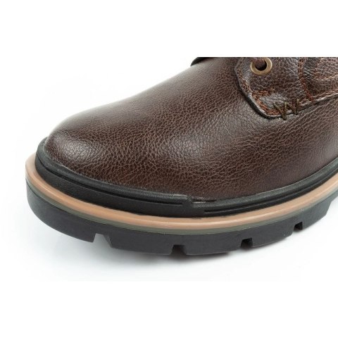 Wrangler Nevada buty męskie sztyblety trzewiki eleganckie modne ciemny brąz