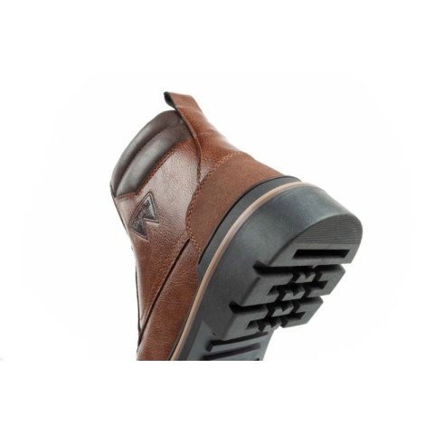 Wrangler Nevada buty męskie sztyblety trzewiki eleganckie modne sznurowane brązowe