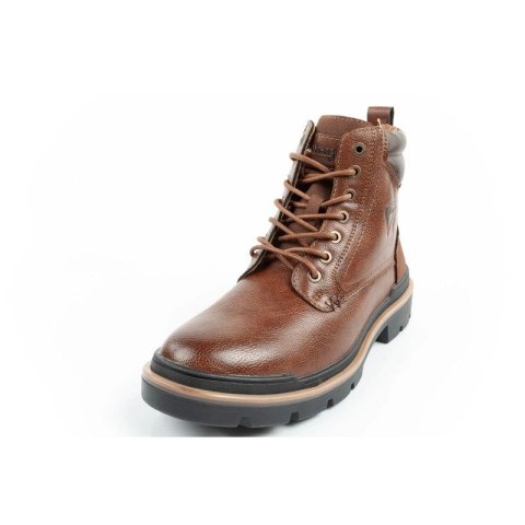 Wrangler Nevada buty męskie sztyblety trzewiki eleganckie modne sznurowane brązowe